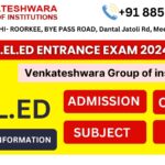 D.El.Ed Admission 2024 Throguh entrance exam