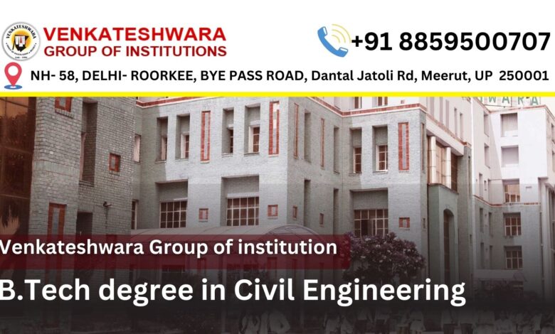 B.Tech degree in Civil Engineering           