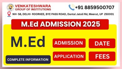 M.Ed Admission 2025: Dates, Fees, Process, and Required Documents